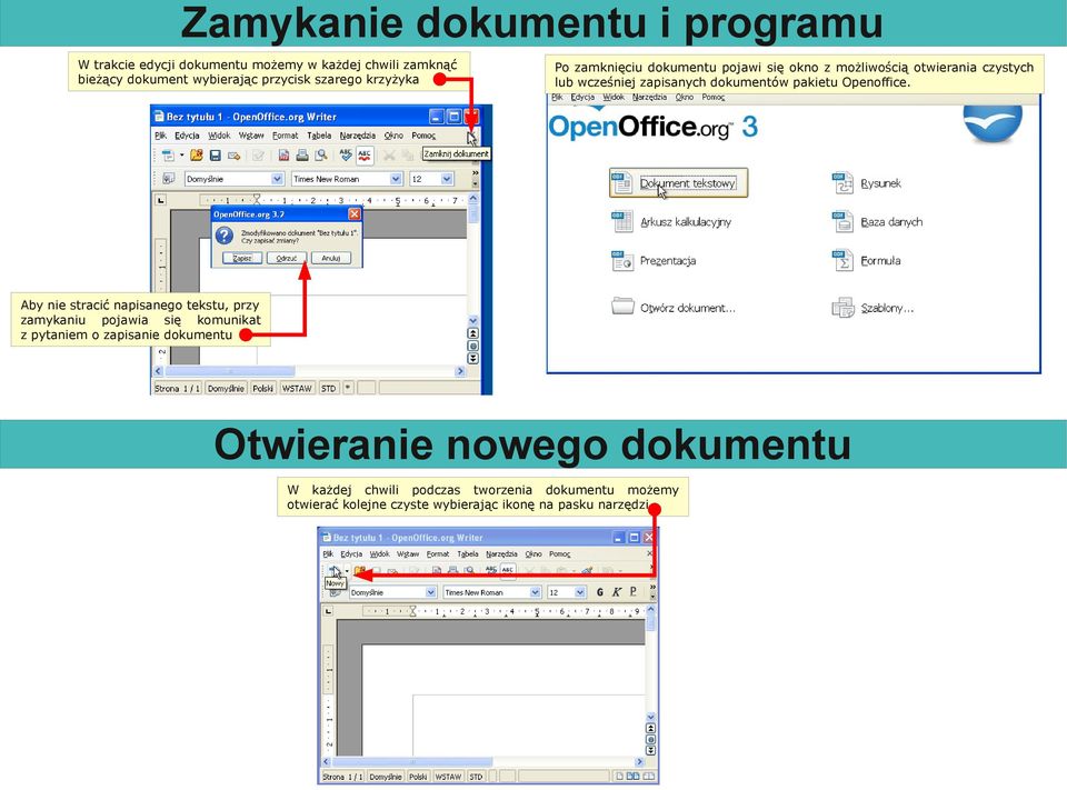 pakietu Openoffice.