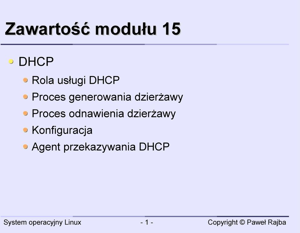 dzierżawy Proces odnawienia