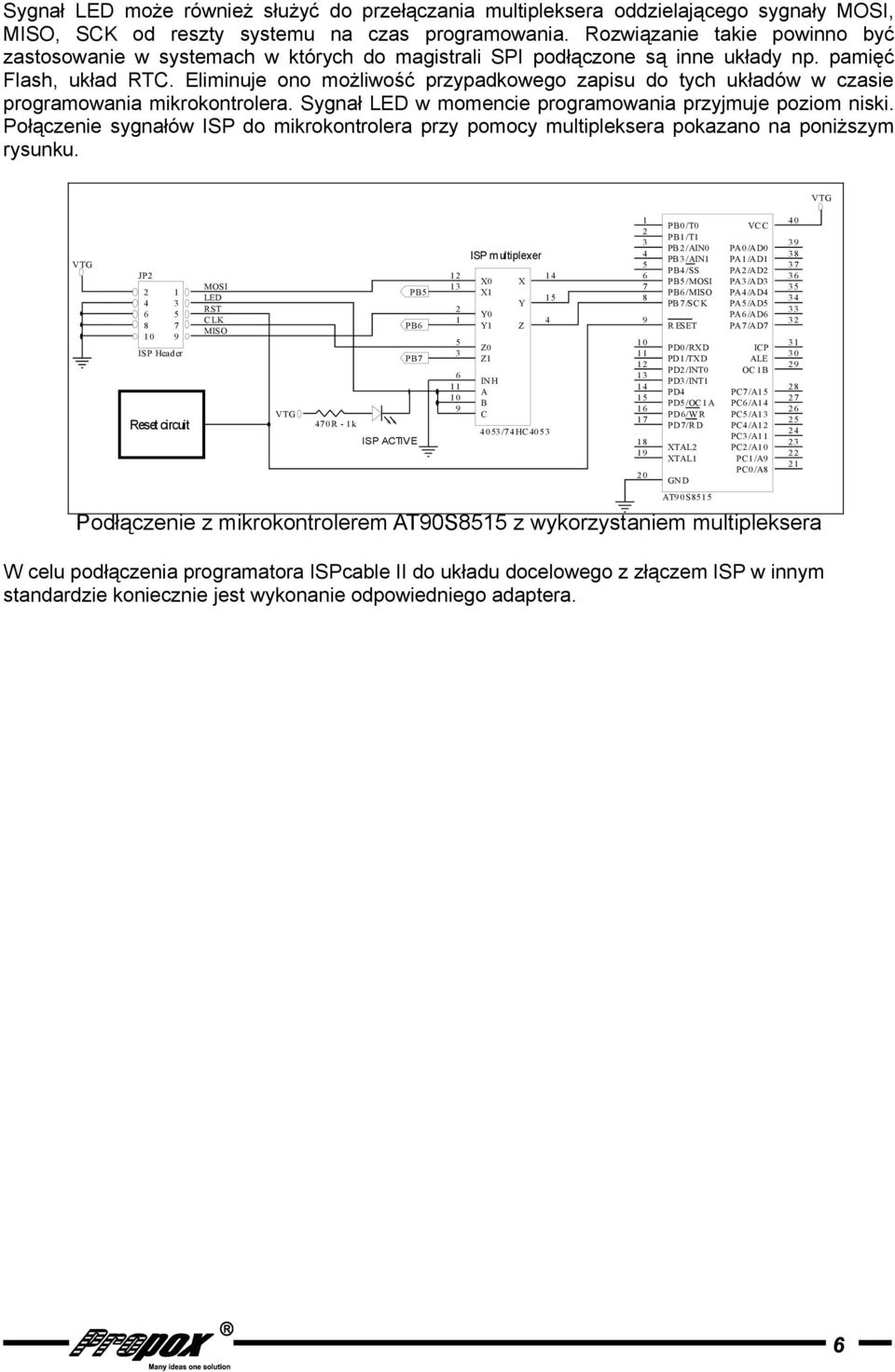 Eliminuje ono możliwość przypadkowego zapisu do tych układów w czasie programowania mikrokontrolera. Sygnał w momencie programowania przyjmuje poziom niski.