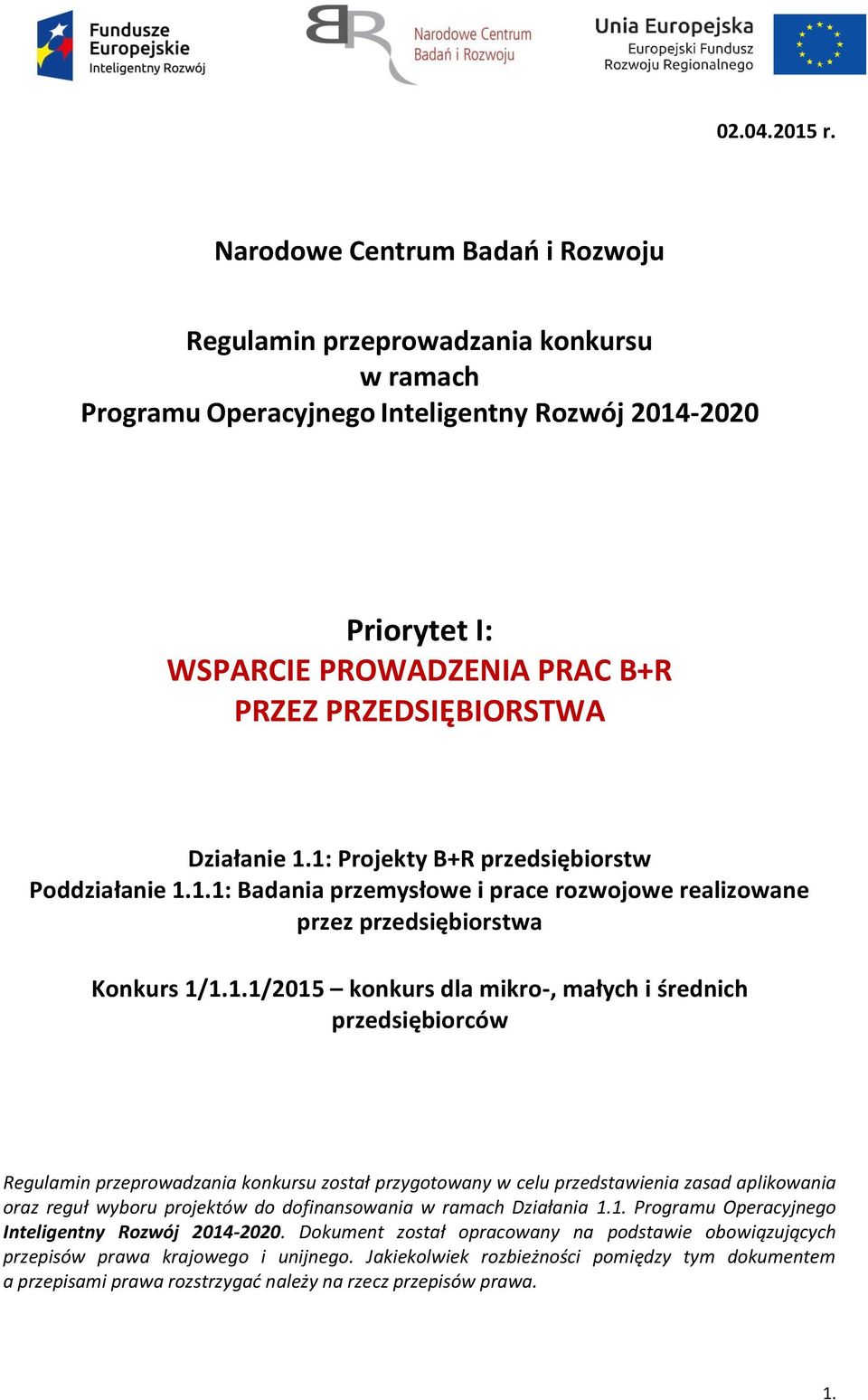 Działanie 1.