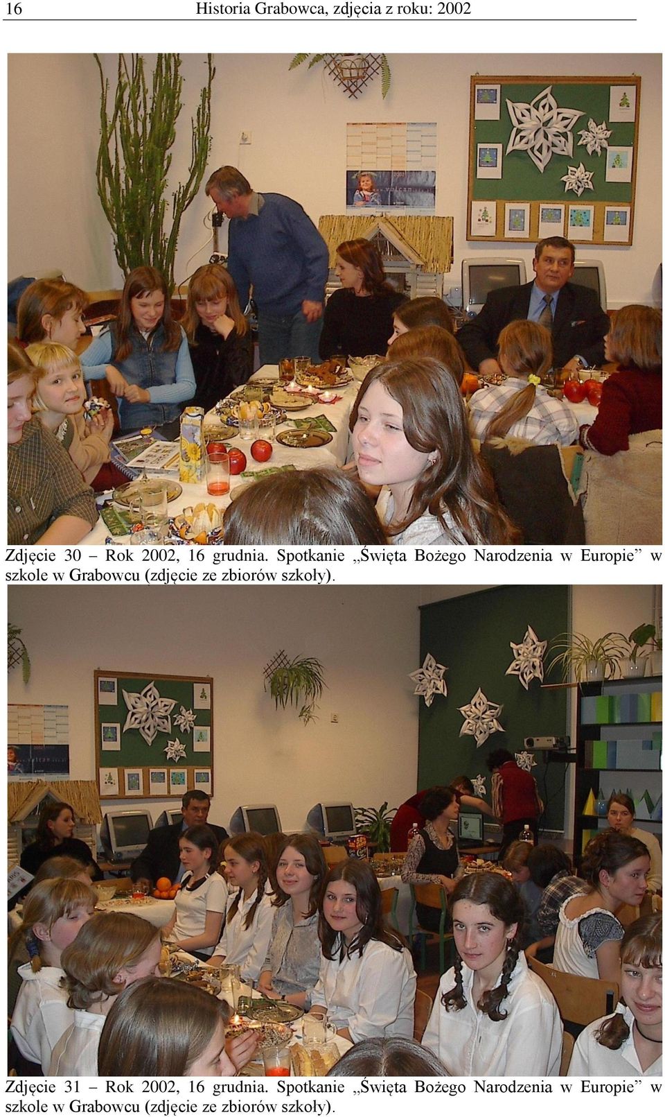 Spotkanie Święta Bożego Narodzenia w Europie w szkole w Grabowcu (zdjęcie