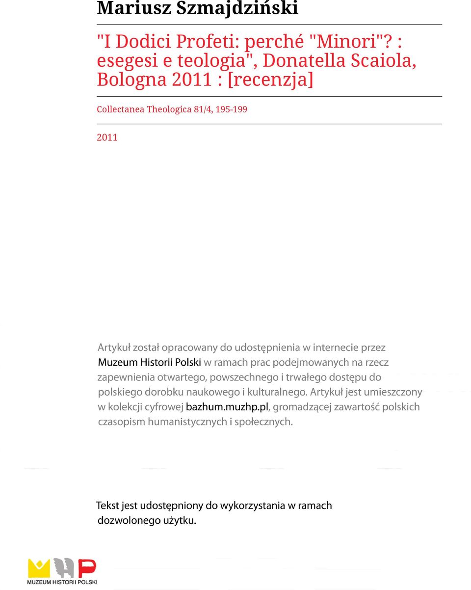 : esegesi e teologia", Donatella Scaiola,