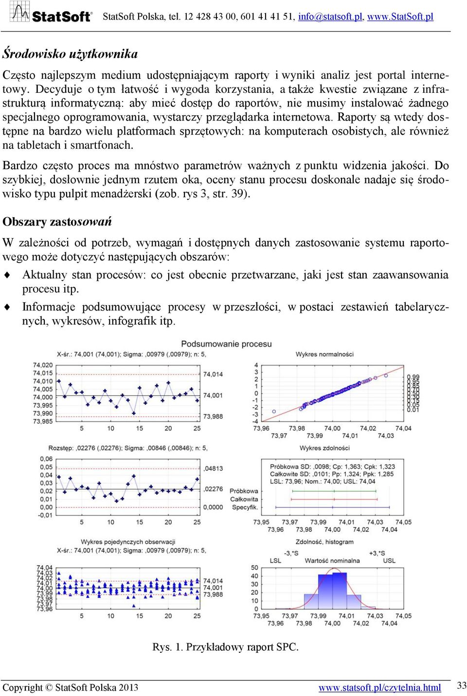 przeglądarka internetowa. Raporty są wtedy dostępne na bardzo wielu platformach sprzętowych: na komputerach osobistych, ale również na tabletach i smartfonach.