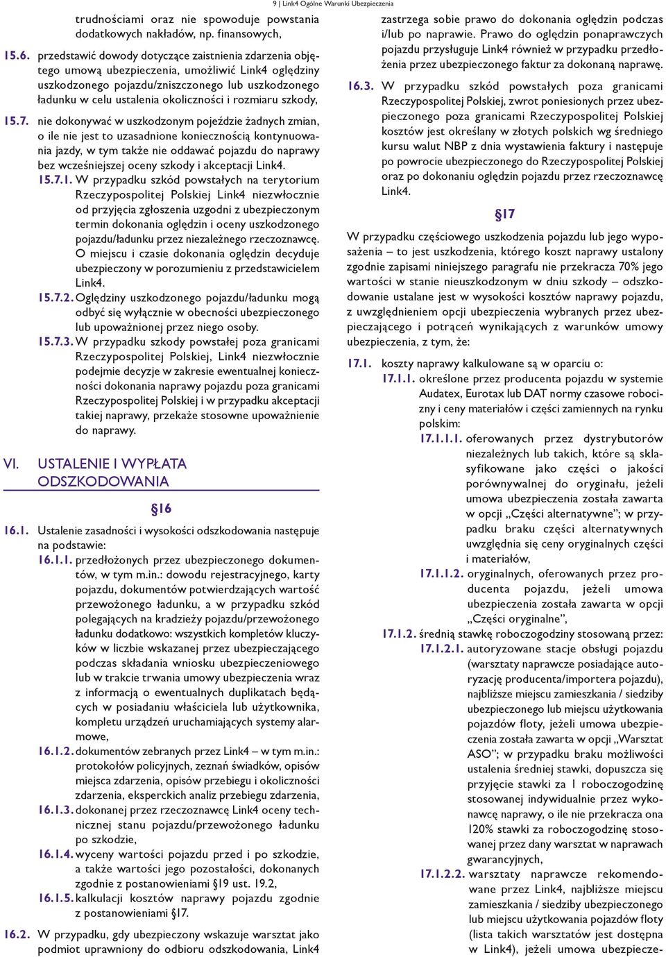rozmiaru szkody, 15.7.