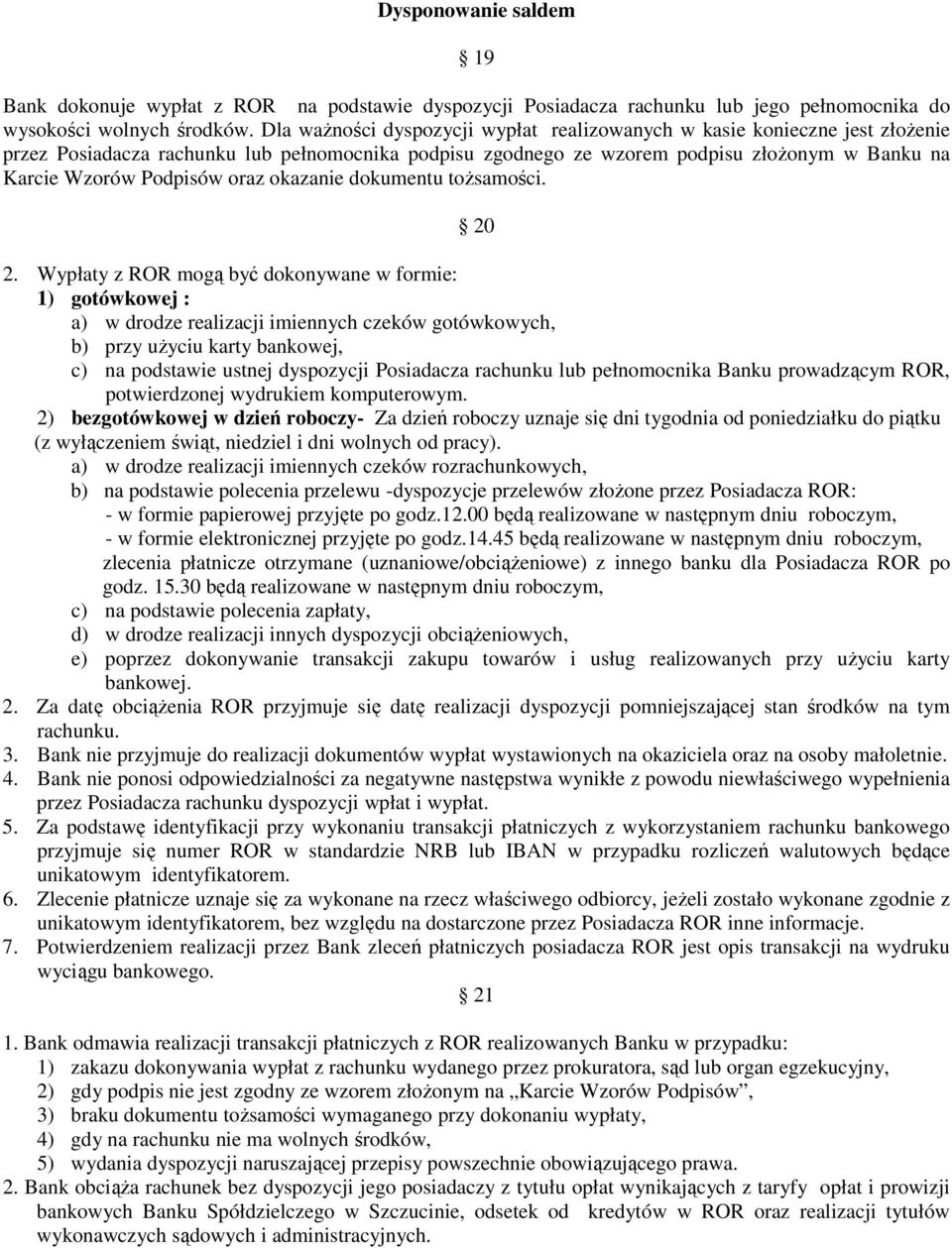 oraz okazanie dokumentu toŝsamości. 20 2.