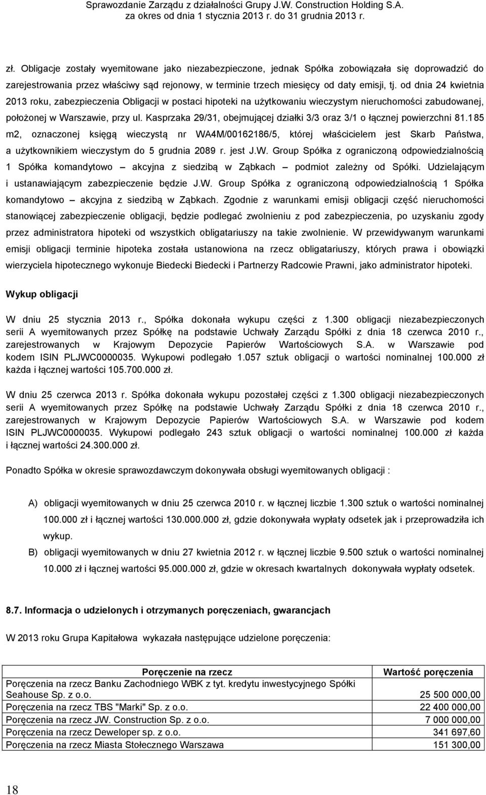 Kasprzaka 29/31, obejmującej działki 3/3 oraz 3/1 o łącznej powierzchni 81.