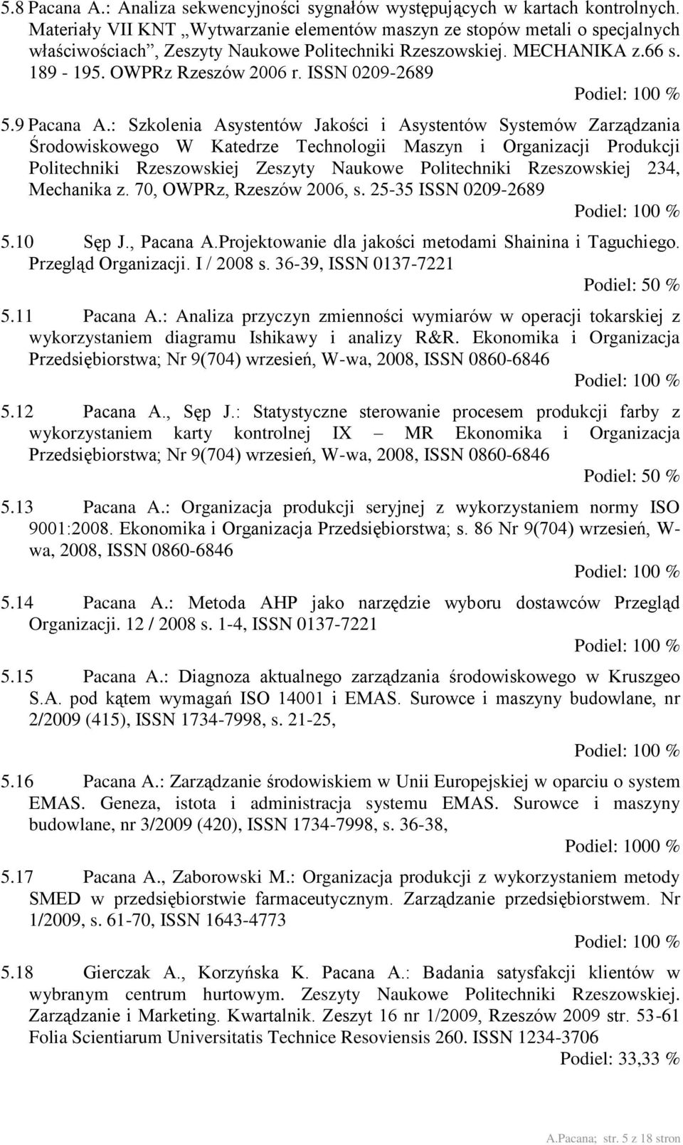 ISSN 0209-2689 5.9 Pacana A.