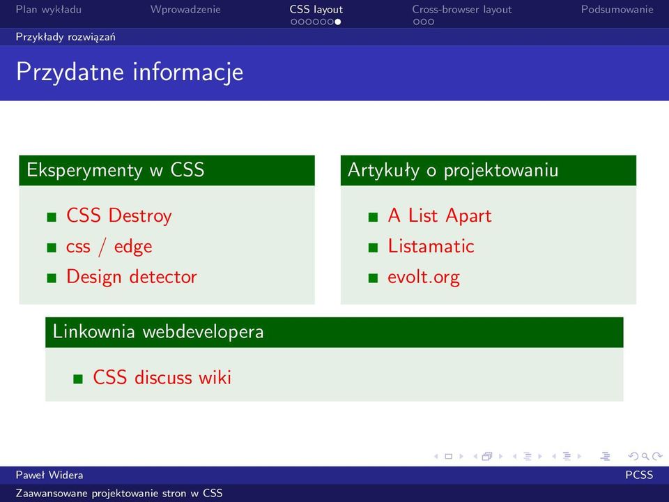 detector Artykuły o projektowaniu A List Apart