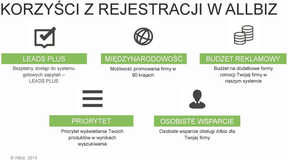 dodatkowe formy romocji Twojej firmy w naszym systemie PRIORYTET Priorytet wyświetlania Twoich