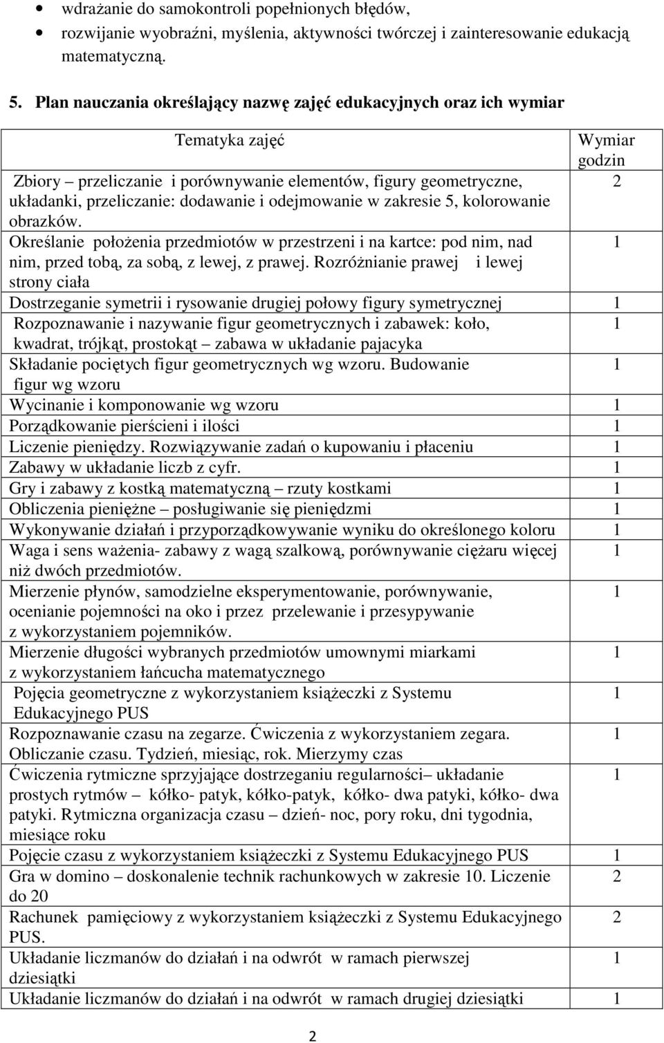 w zakresie 5, kolorowanie obrazków. Określanie położenia przedmiotów w przestrzeni i na kartce: pod nim, nad nim, przed tobą, za sobą, z lewej, z prawej.