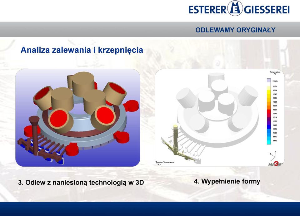 Odlew z naniesioną