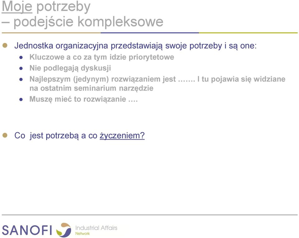 dyskusji Najlepszym (jedynym) rozwiązaniem jest.