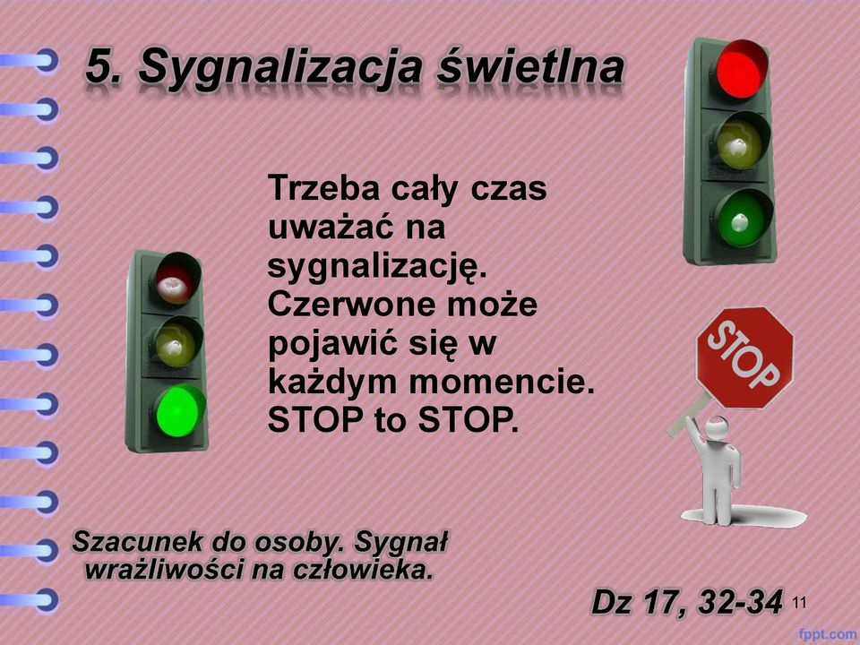 sygnalizację.