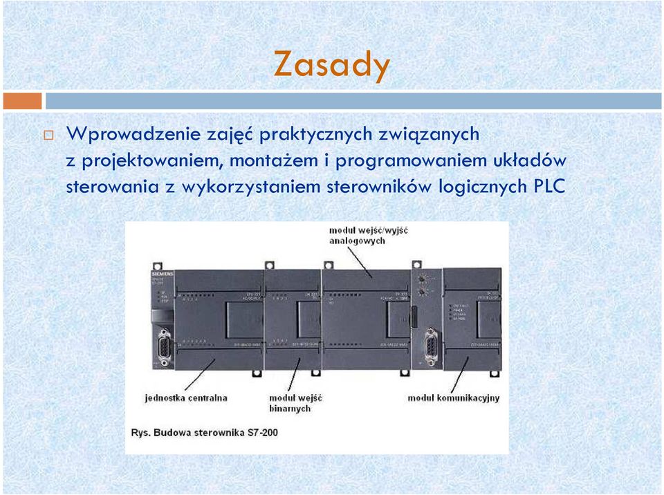 i programowaniem układów sterowania z