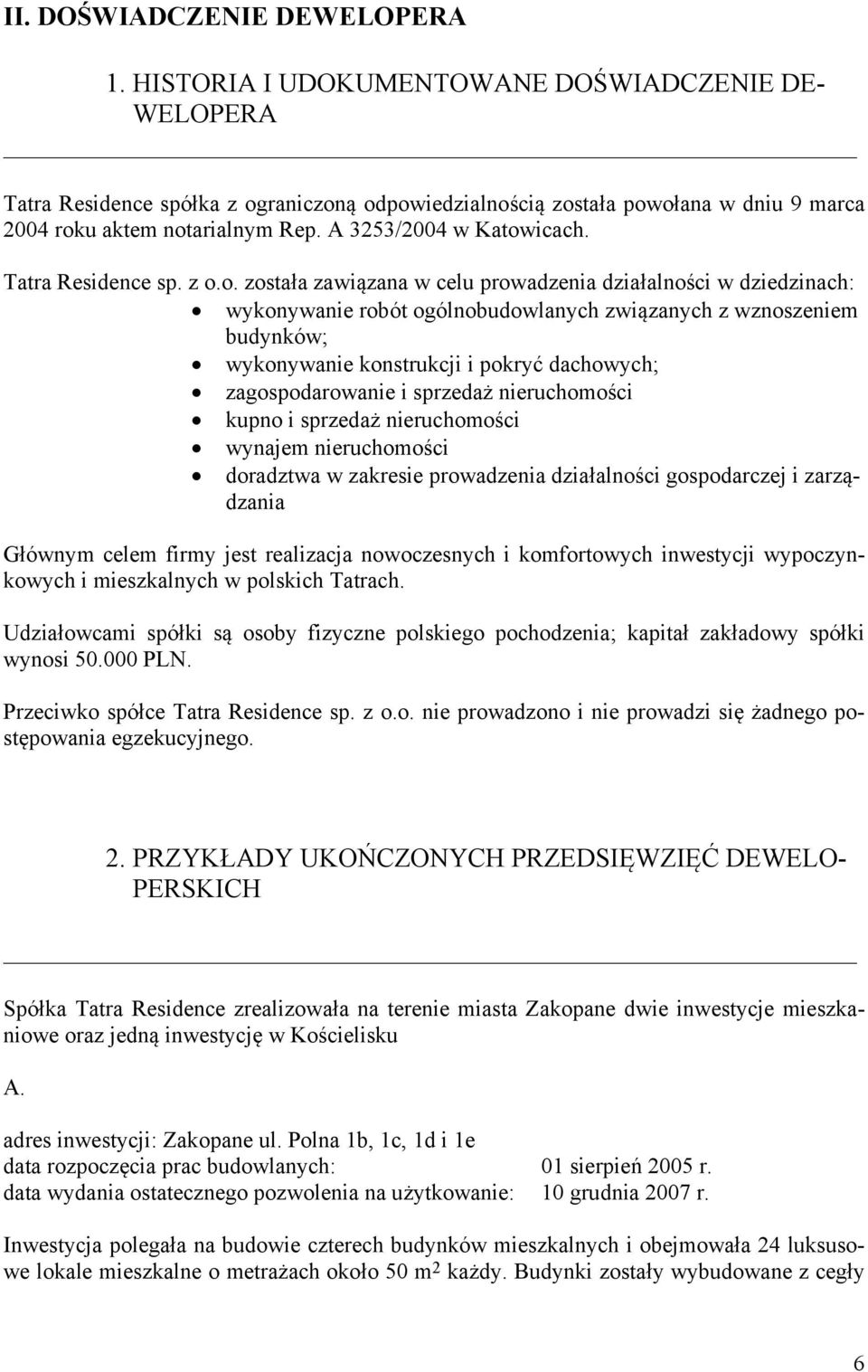 Tatra Residence sp. z o.