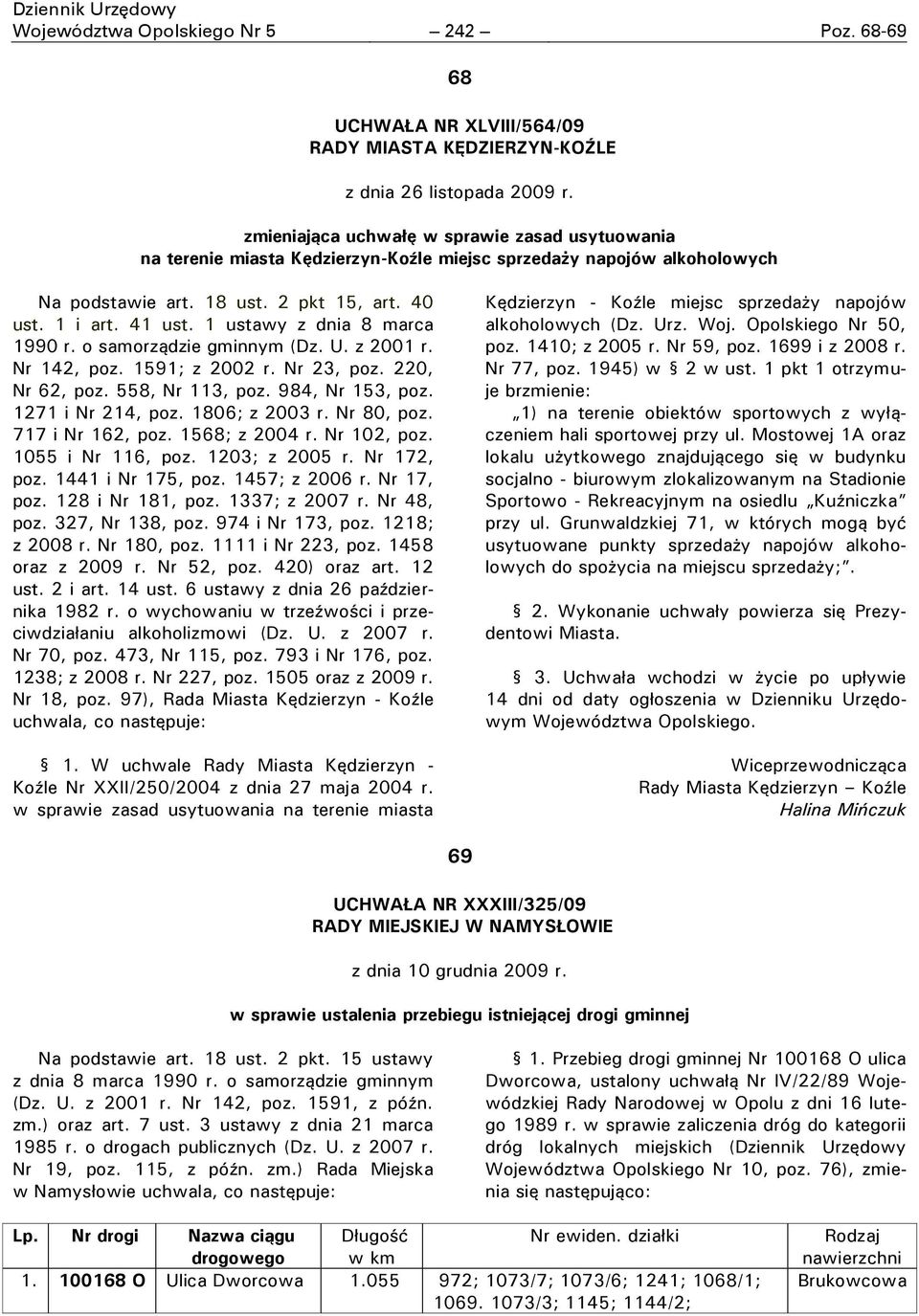 1 ustawy z dnia 8 marca 1990 r. o samorządzie gminnym (Dz. U. z 2001 r. Nr 142, poz. 1591; z 2002 r. Nr 23, poz. 220, Nr 62, poz. 558, Nr 113, poz. 984, Nr 153, poz. 1271 i Nr 214, poz.