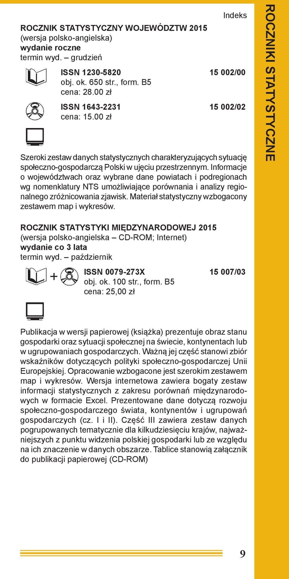 Informacje o województwach oraz wybrane dane powiatach i podregionach wg nomenklatury NTS umożliwiające porównania i analizy regionalnego zróżnicowania zjawisk.
