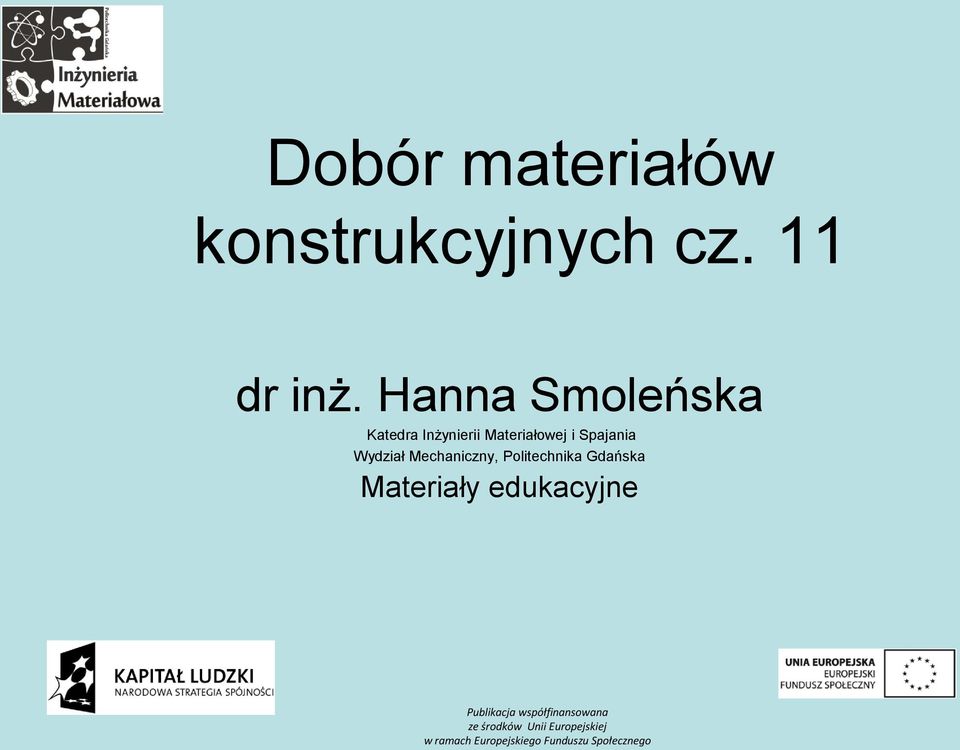 Hanna Smoleńska Katedra Inżynierii