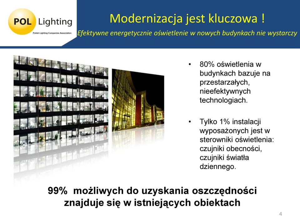 budynkach bazuje na przestarzałych, nieefektywnych technologiach.