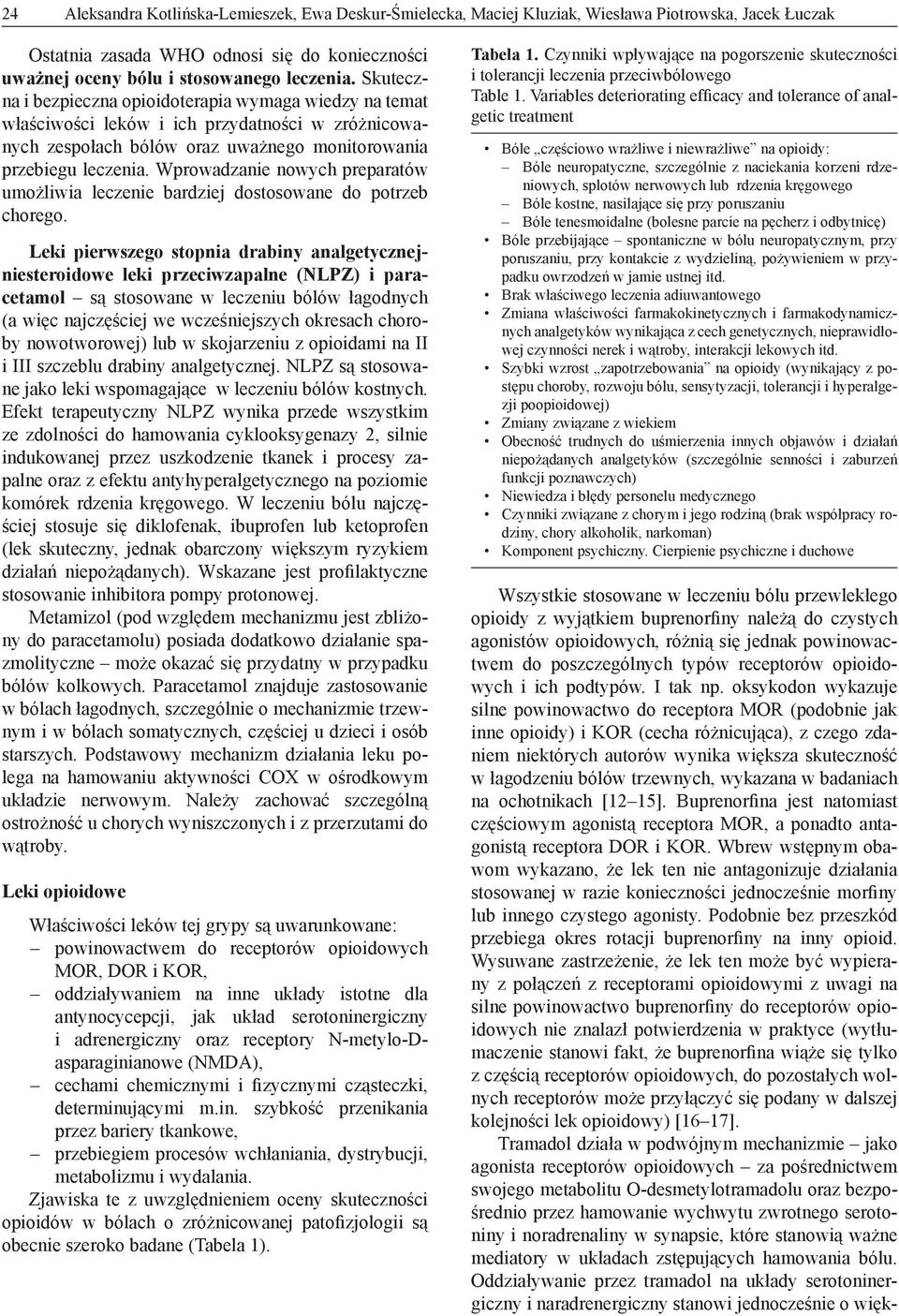 Wprowadzanie nowych preparatów umożliwia leczenie bardziej dostosowane do potrzeb chorego.
