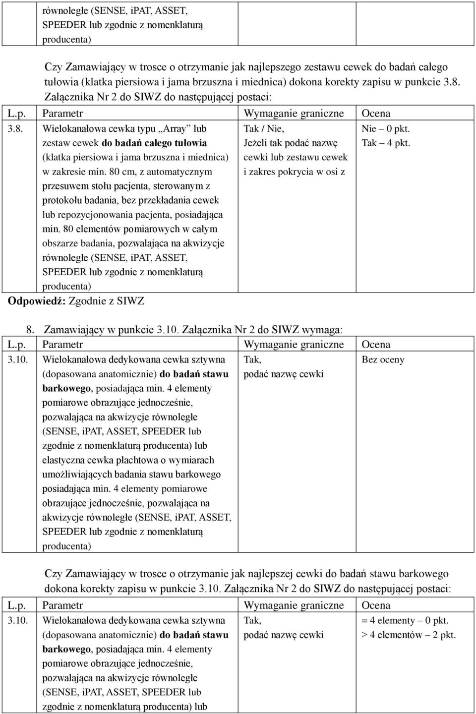 80 cm, z automatycznym przesuwem stołu pacjenta, sterowanym z protokołu badania, bez przekładania cewek lub repozycjonowania pacjenta, posiadająca min.