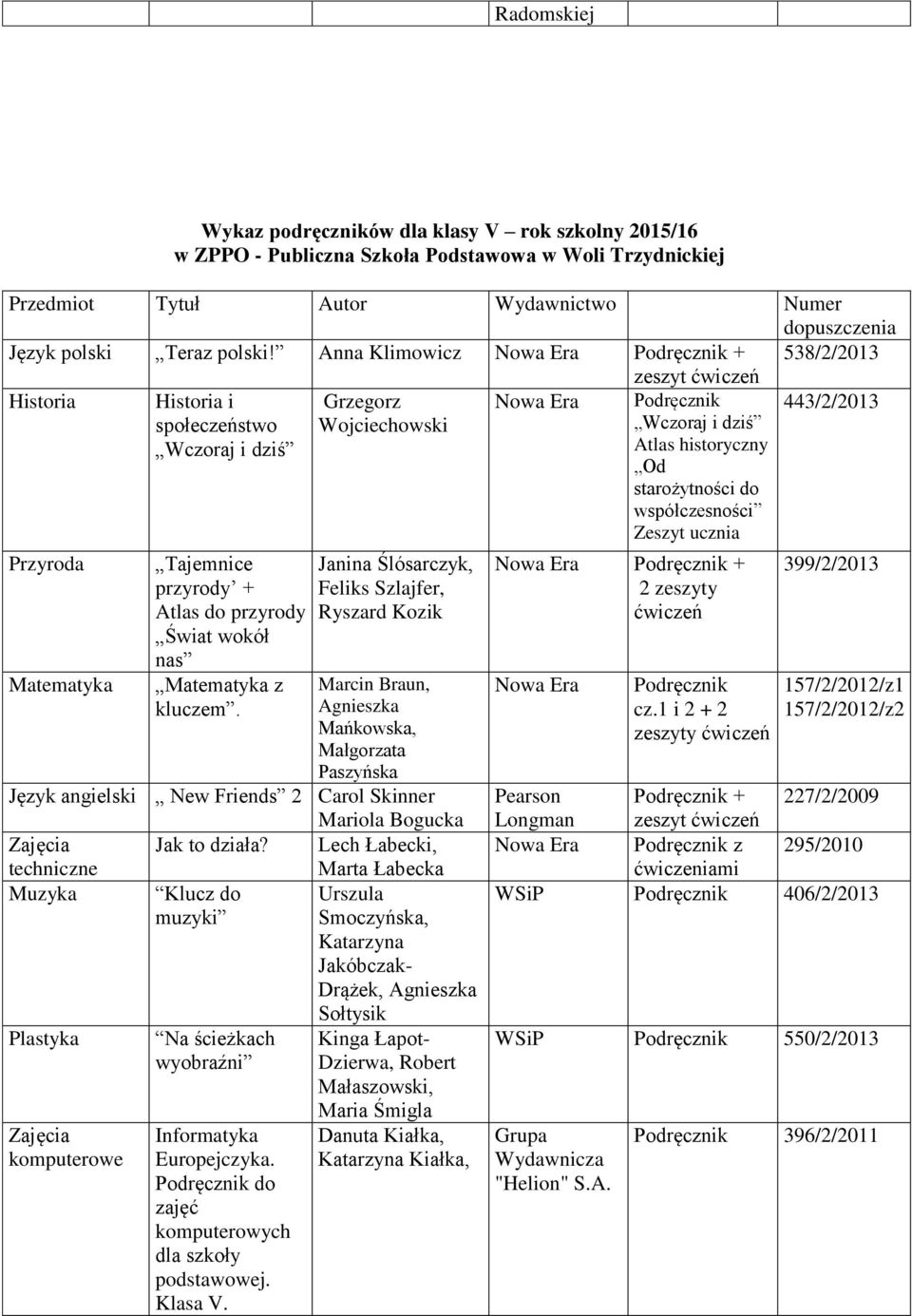 Matematyka Tajemnice przyrody + Atlas do przyrody Świat wokół nas Matematyka z kluczem.