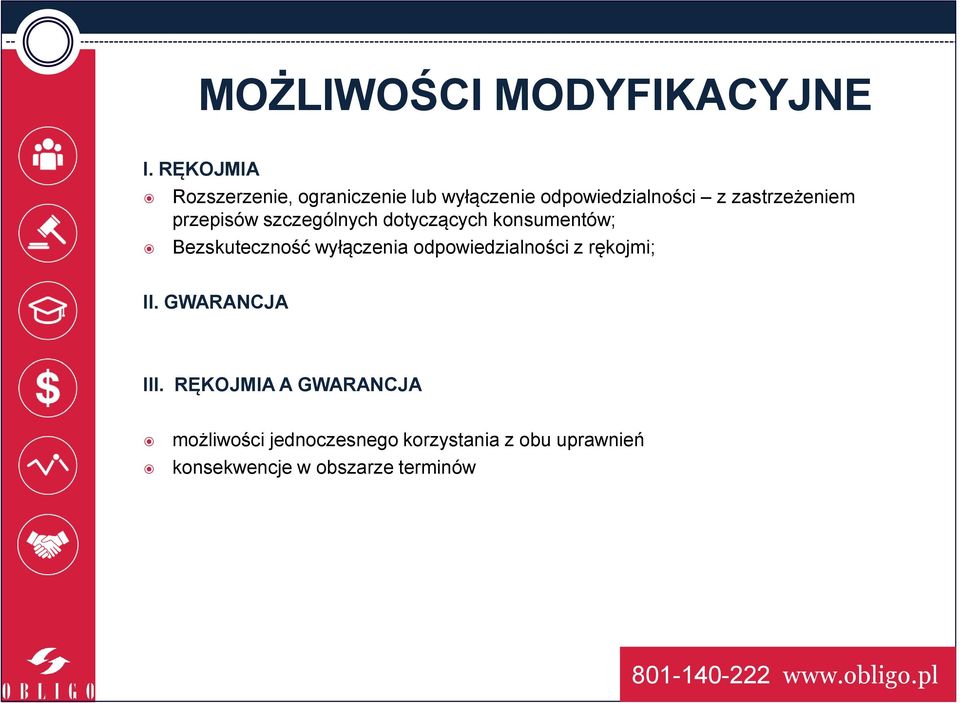 przepisów szczególnych dotyczących konsumentów; Bezskuteczność wyłączenia