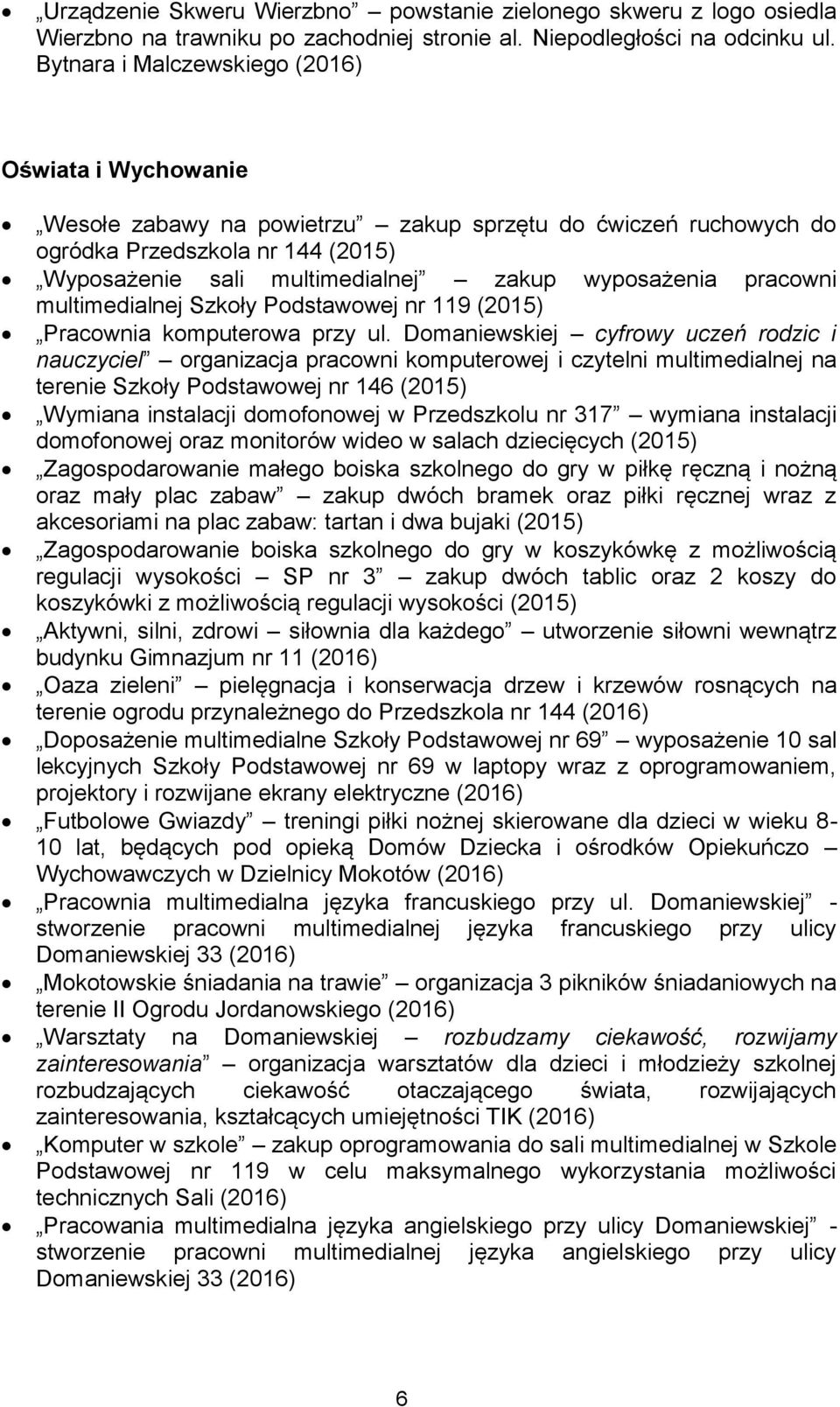 wyposażenia pracowni multimedialnej Szkoły Podstawowej nr 119 (2015) Pracownia komputerowa przy ul.