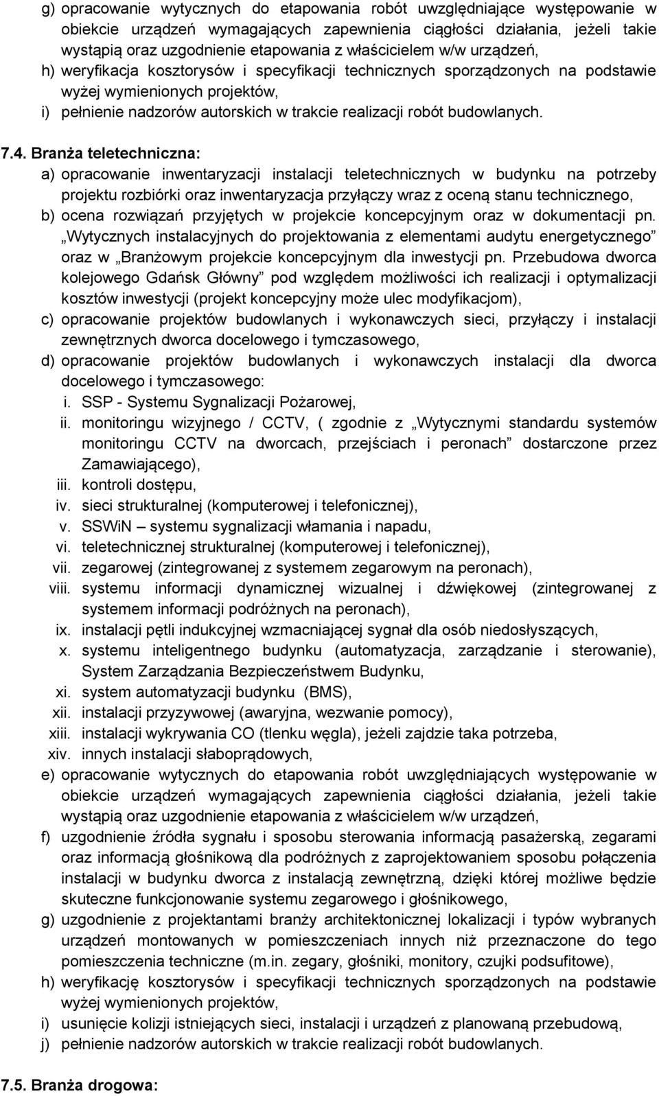 budowlanych. 7.4.