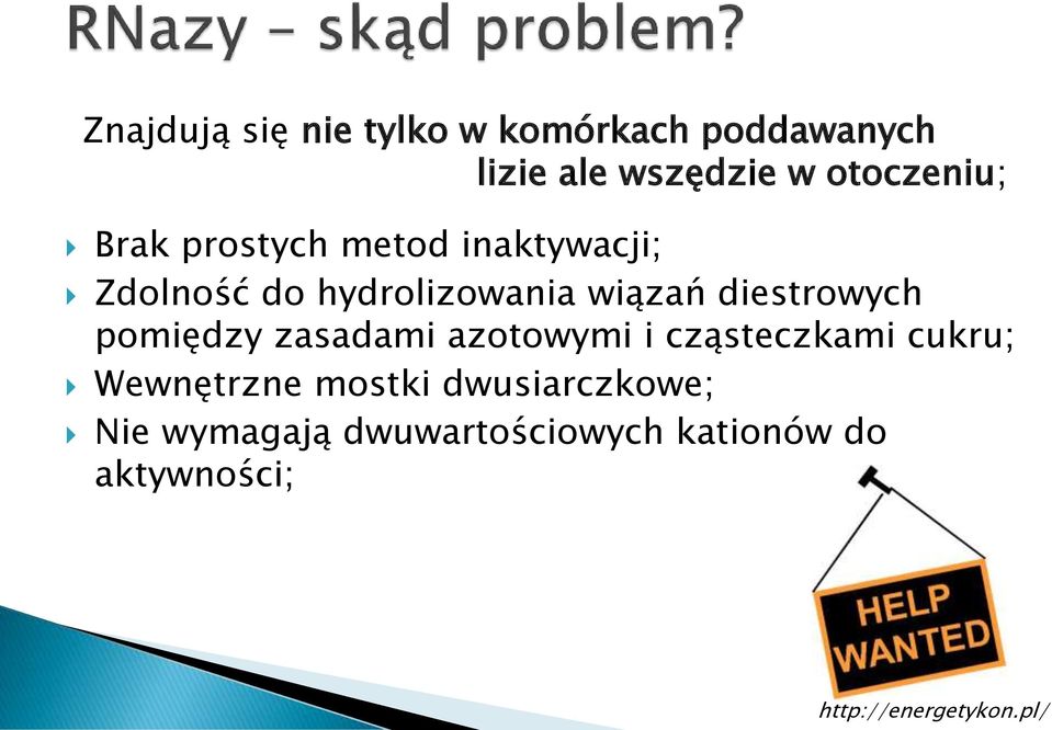 pomiędzy zasadami azotowymi i cząsteczkami cukru; Wewnętrzne mostki