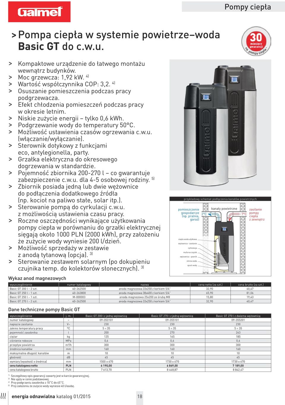 > Możliwość ustawienia czasów ogrzewania c.w.u. (włączanie/wyłączanie). > Sterownik dotykowy z funkcjami eco, antylegionella, party. > Grzałka elektryczna do okresowego dogrzewania w standardzie.