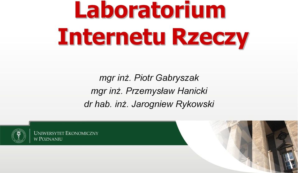 Piotr Gabryszak mgr inż.