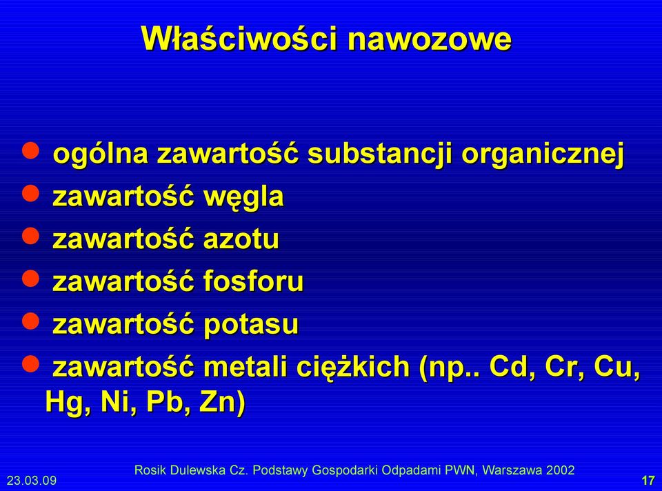 potasu zawartość metali ciężkich (np.