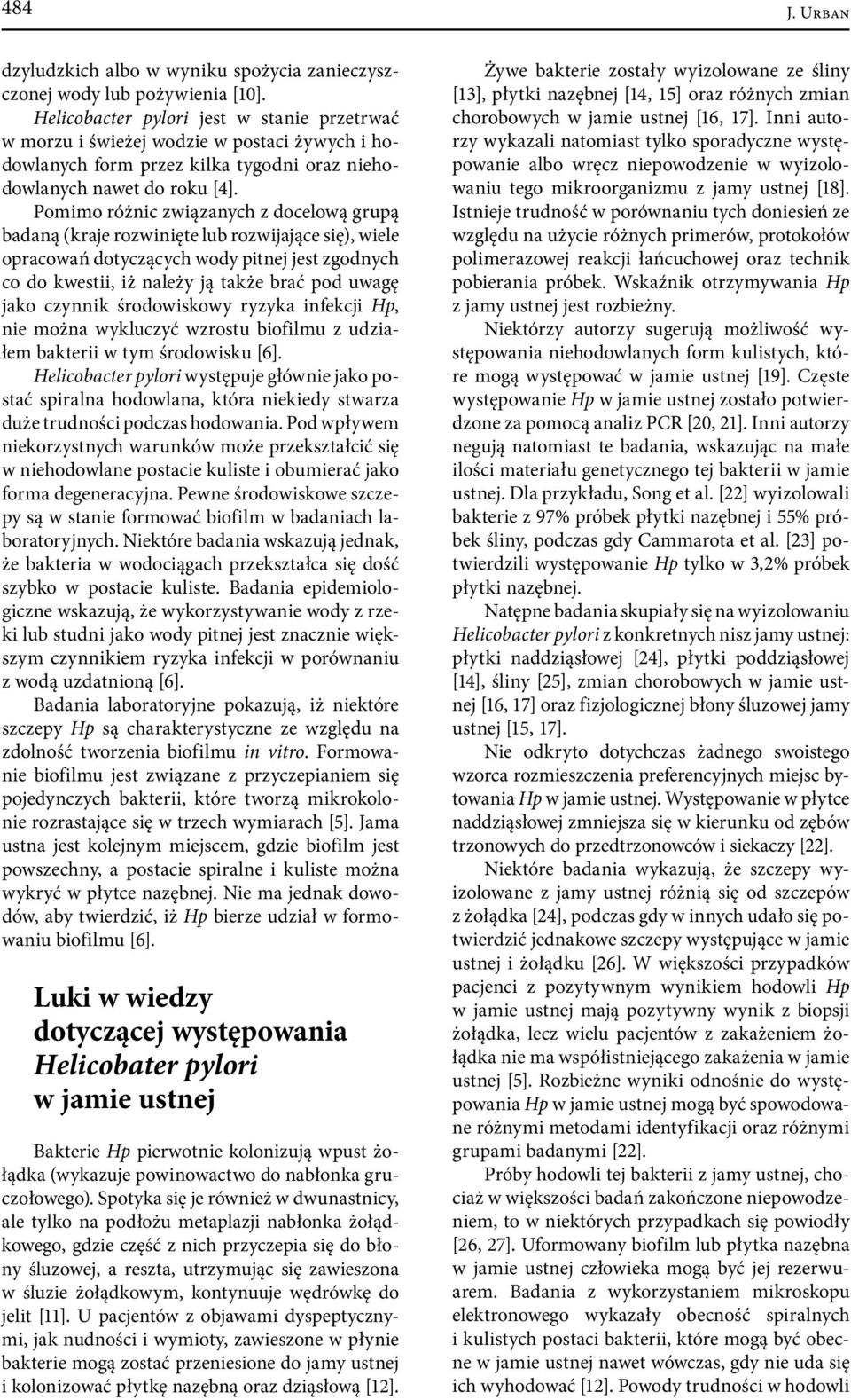 Pomimo różnic związanych z docelową grupą badaną (kraje rozwinięte lub rozwijające się), wiele opracowań dotyczących wody pitnej jest zgodnych co do kwestii, iż należy ją także brać pod uwagę jako