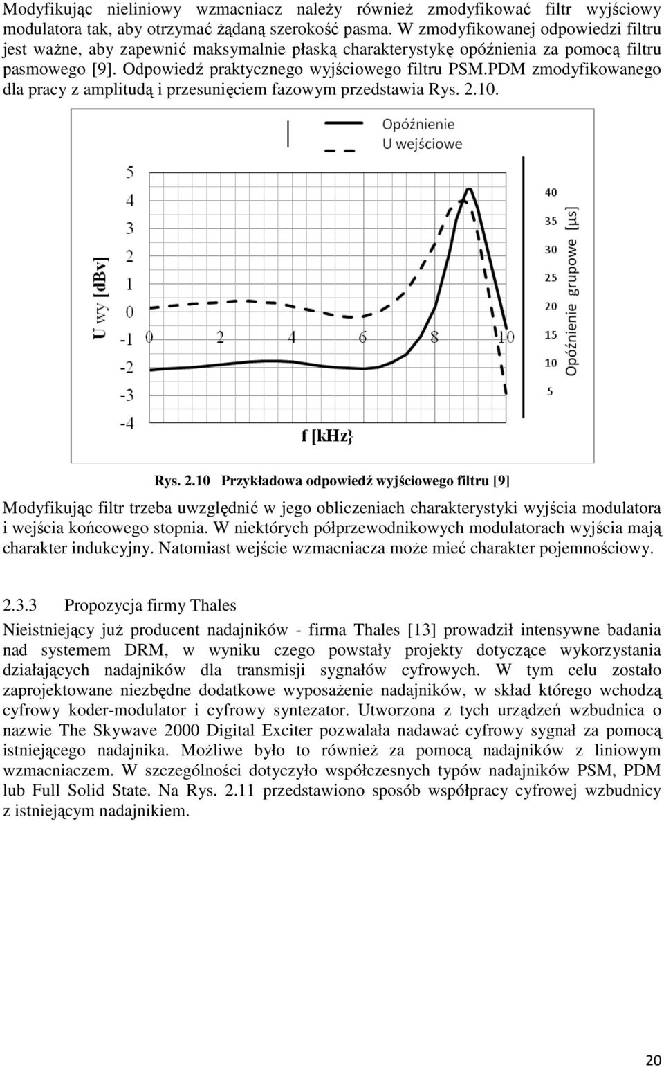 PDM zmodyfikowanego dla pracy z amplitudą i przesunięciem fazowym przedstawia Rys. 2.