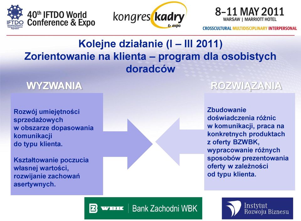 Kształtowanie poczucia własnej wartości, rozwijanie zachowań asertywnych.