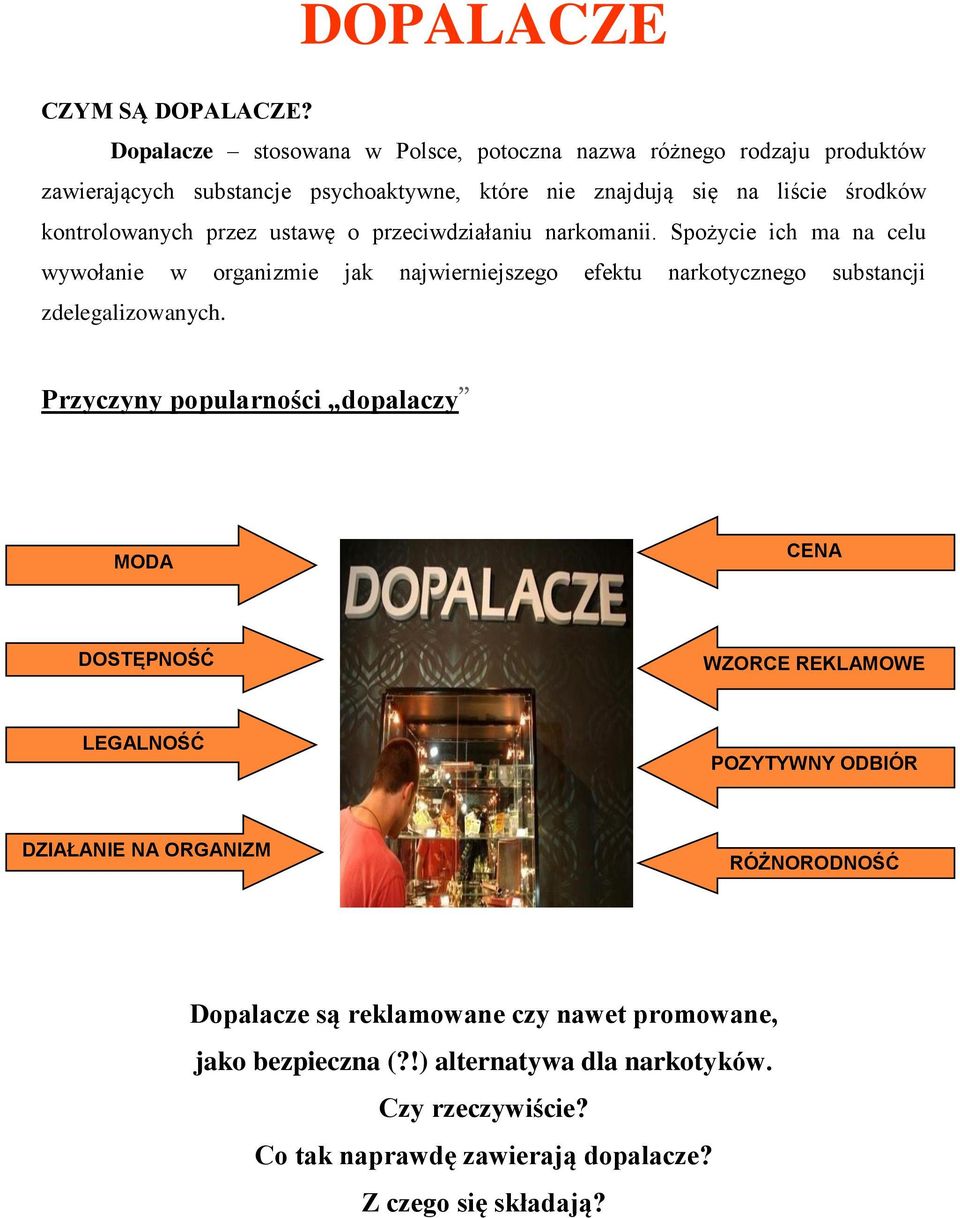 kontrolowanych przez ustawę o przeciwdziałaniu narkomanii.