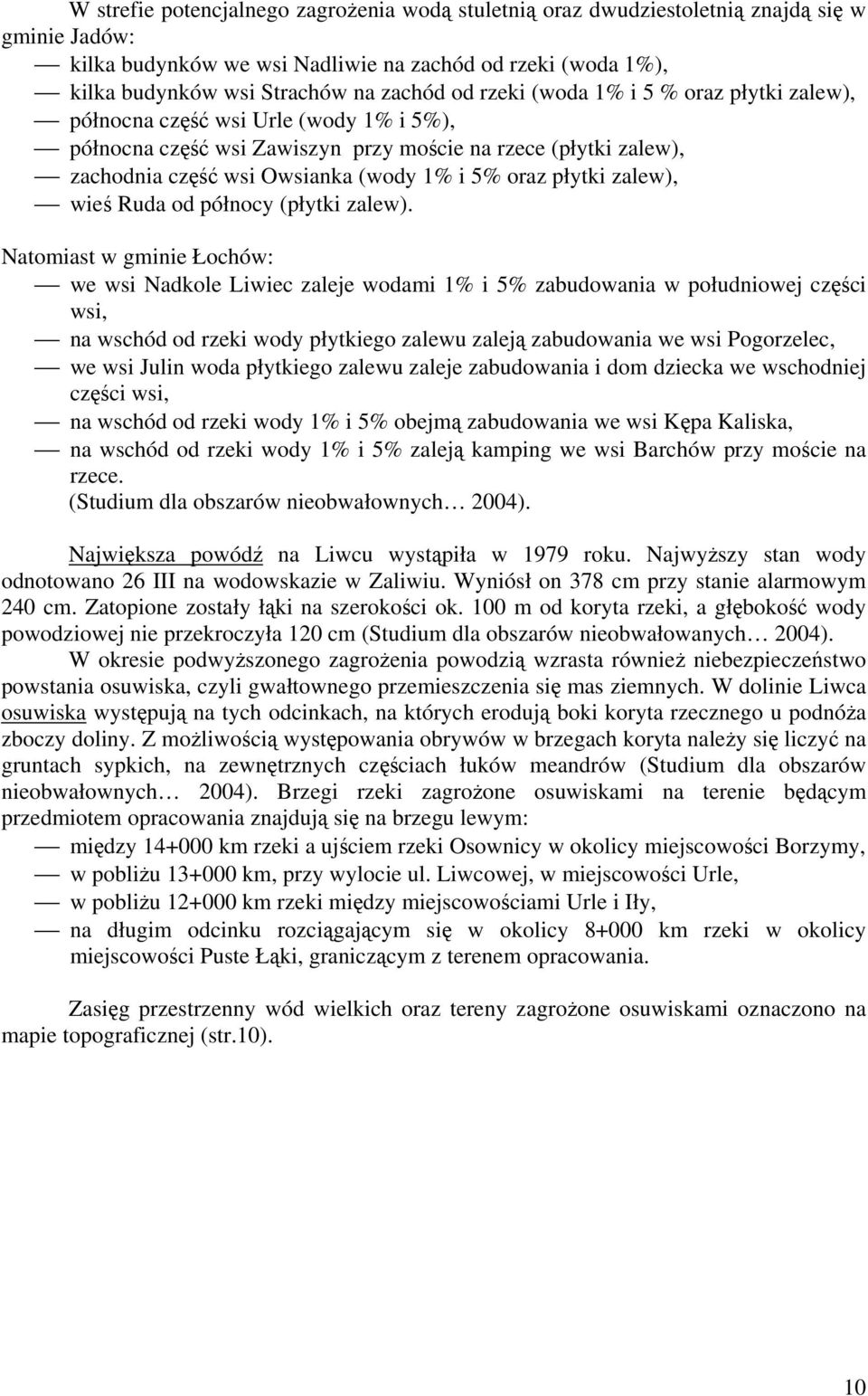 płytki zalew), wieś Ruda od północy (płytki zalew).
