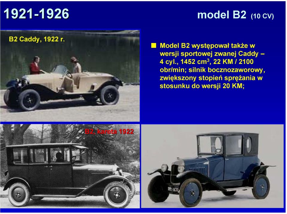 cyl., 1452 cm 3, 22 KM / 2100 obr/min; silnik