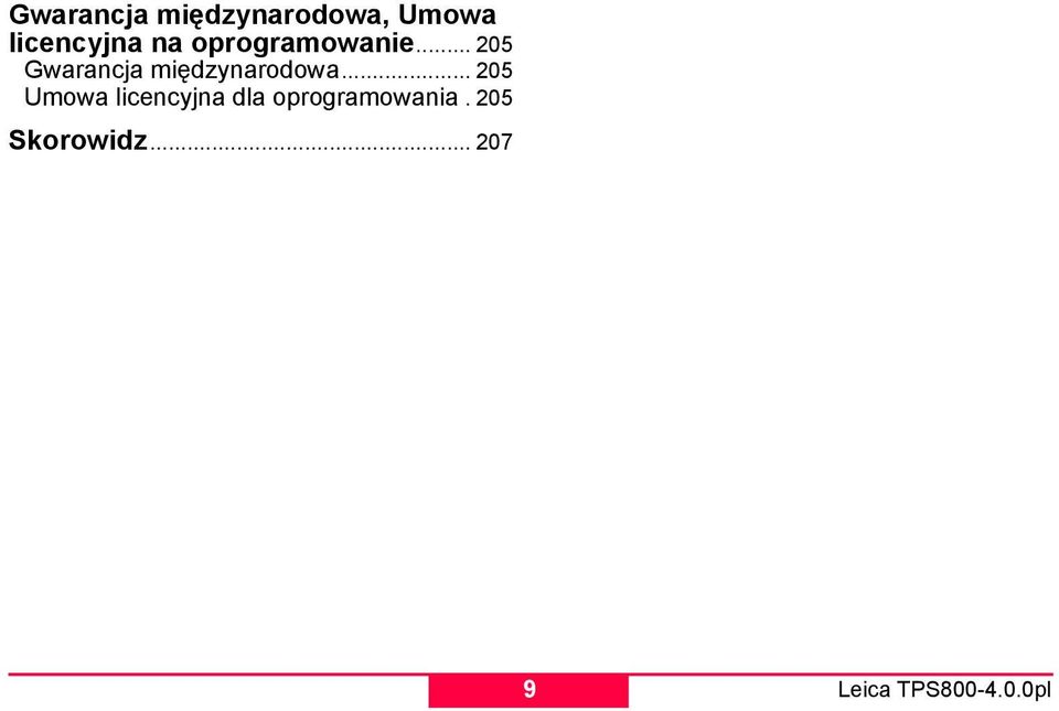 .. 205 Gwarancja międzynarodowa.