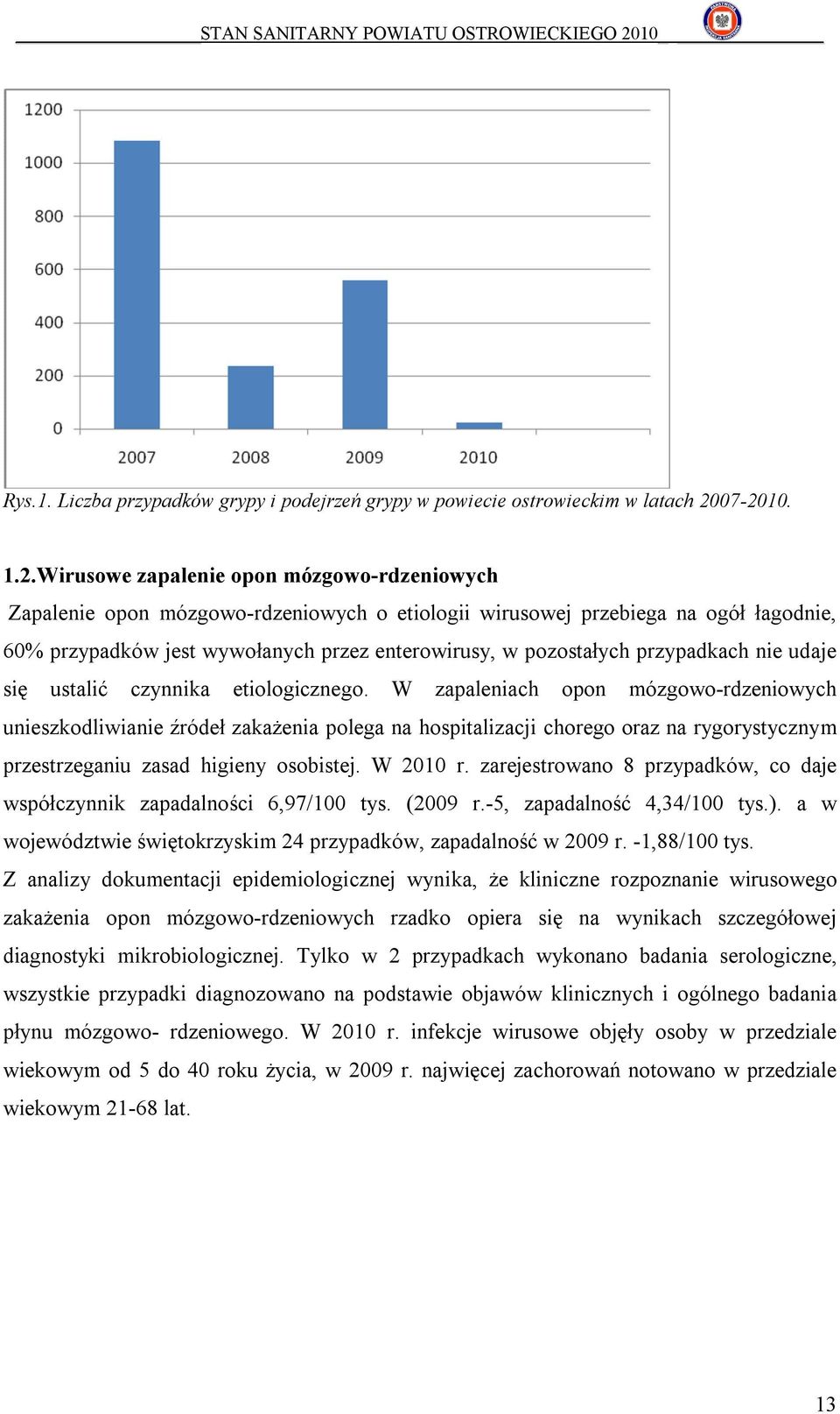 pozostałych przypadkach nie udaje się ustalić czynnika etiologicznego.