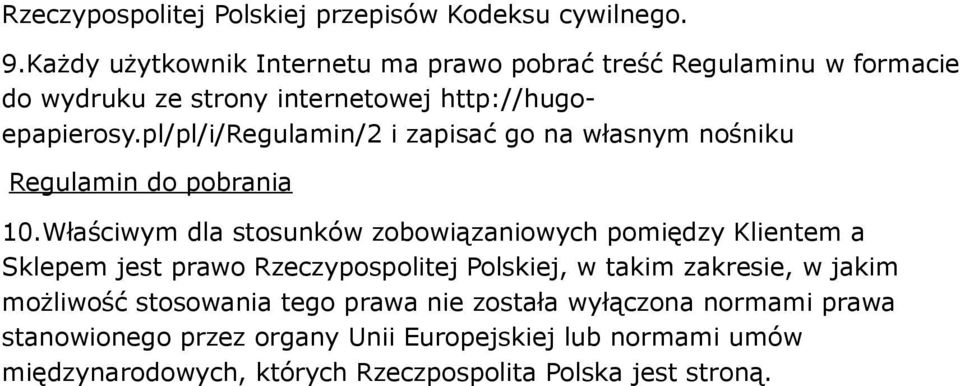 pl/pl/i/regulamin/2 i zapisać go na własnym nośniku Regulamin do pobrania 10.