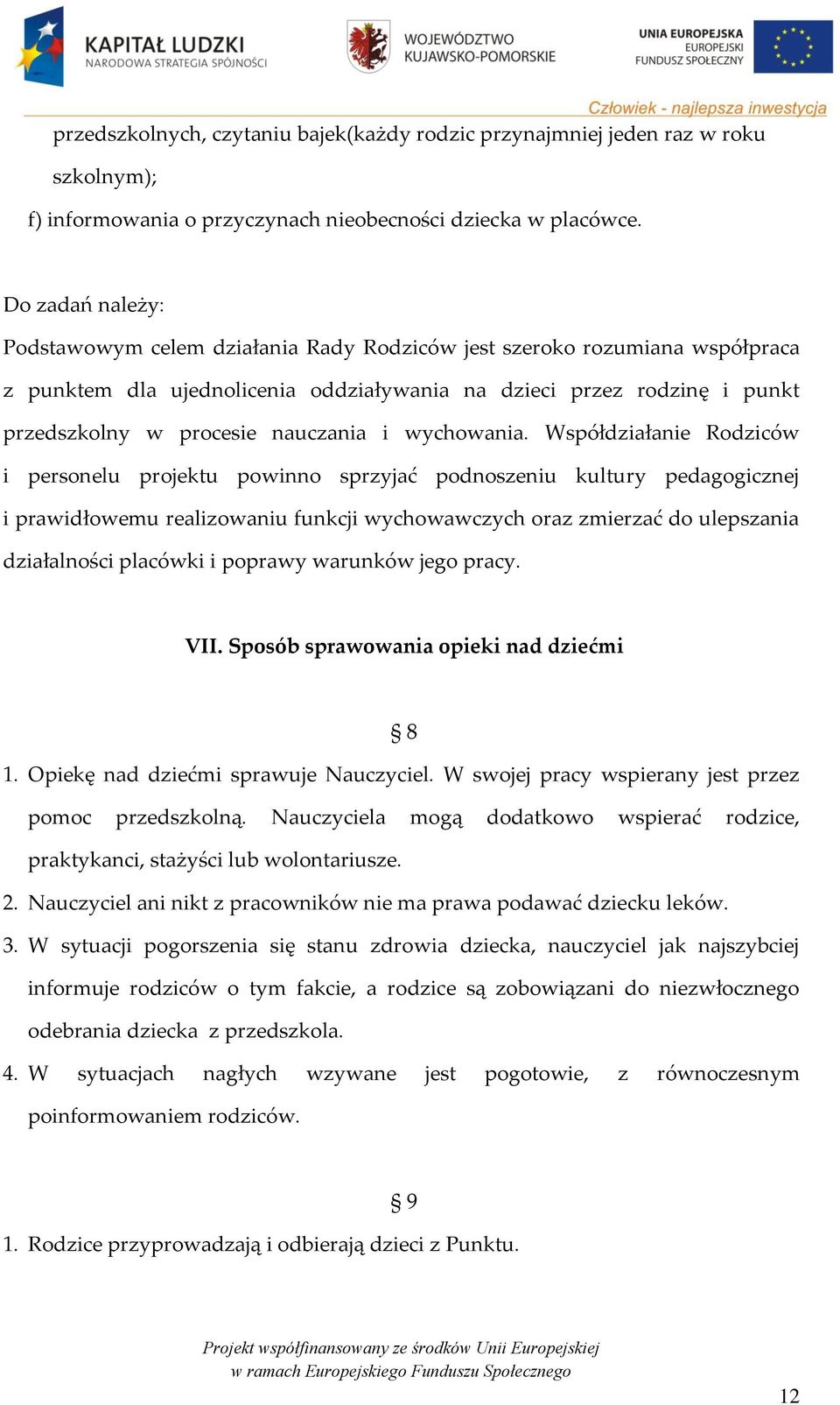 nauczania i wychowania.