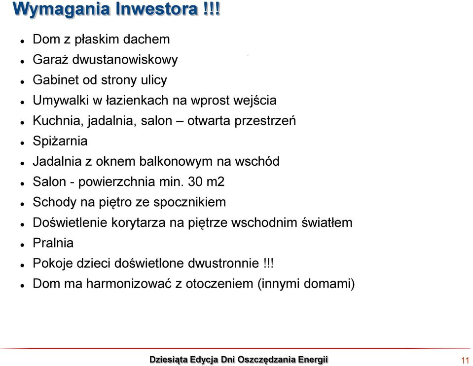 jadalnia, salon otwarta przestrzeń Spiżarnia Jadalnia z oknem balkonowym na wschód Salon - powierzchnia min.