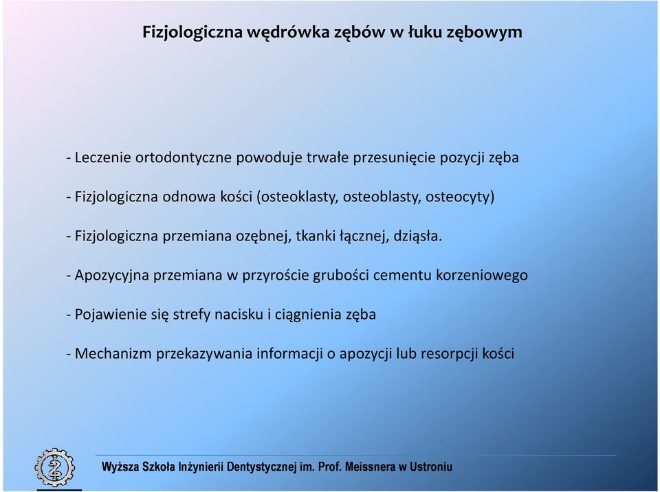 ozębnej, tkanki łącznej, dziąsła.