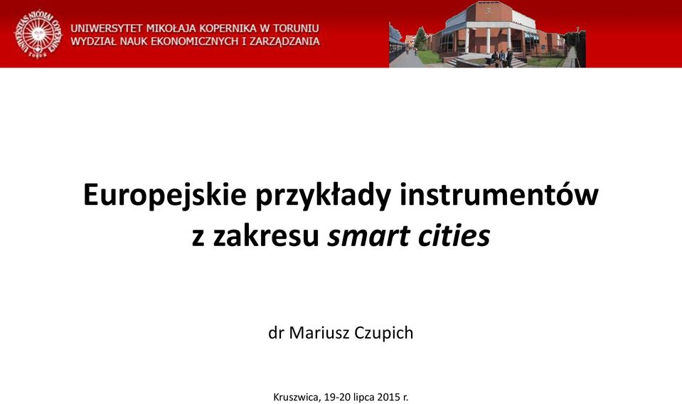 smart cities dr Mariusz