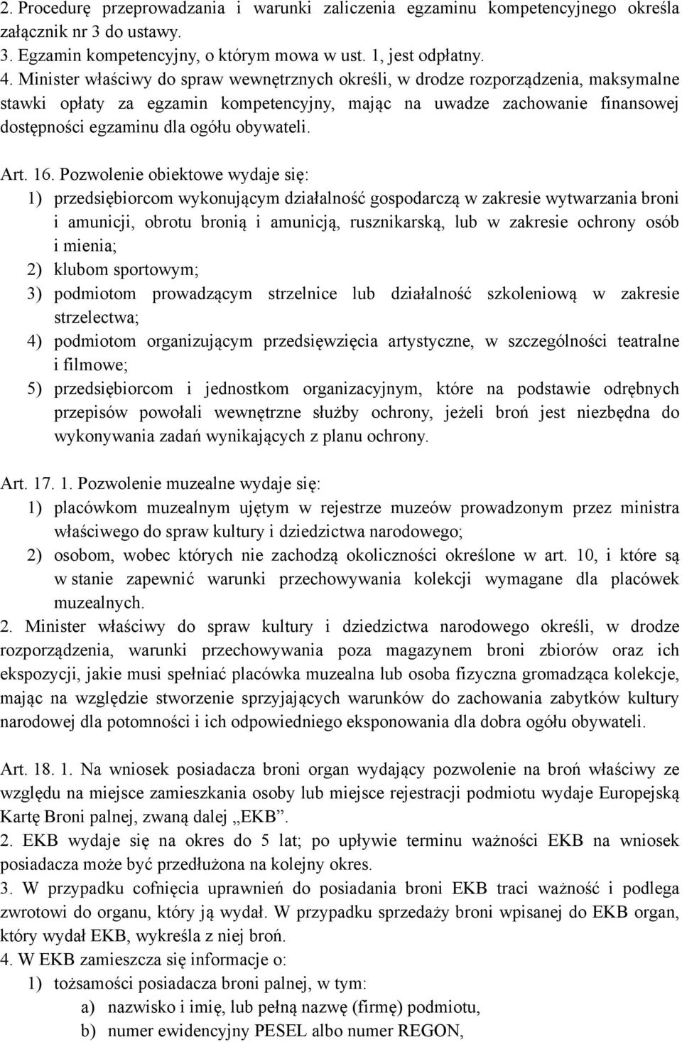 obywateli. Art. 16.