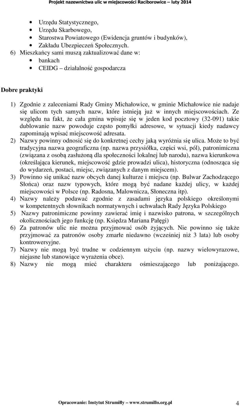 Wprowadzenie nazewnictwa ulic w miejscowości Raciborowice (sołectwa  Raciborowice i Prawda) - PDF Darmowe pobieranie
