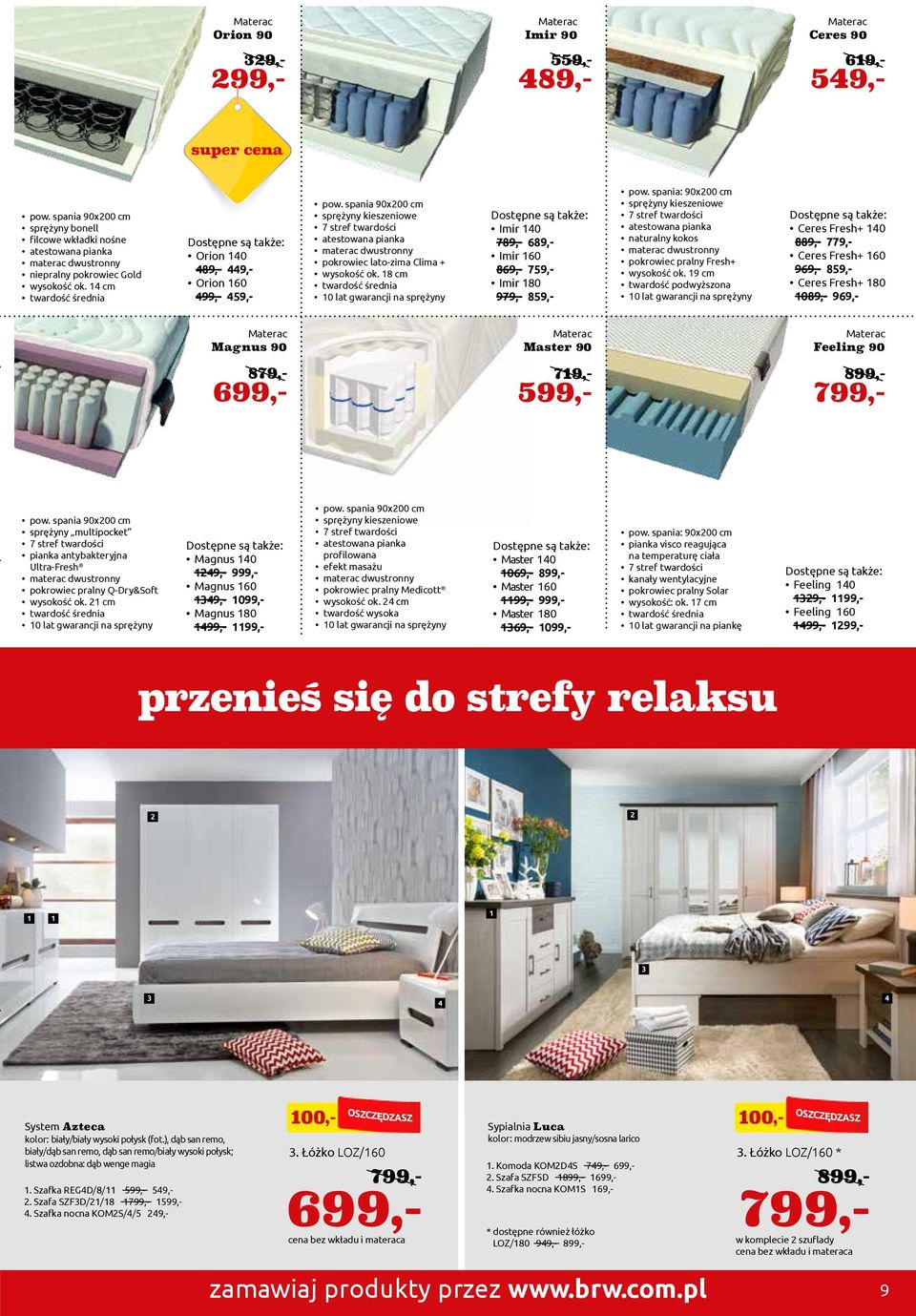 spania 90x00 cm kieszeniowe 7 stref twardości atestowana pianka materac dwustronny pokrowiec lato-zima Clima + wysokość ok.