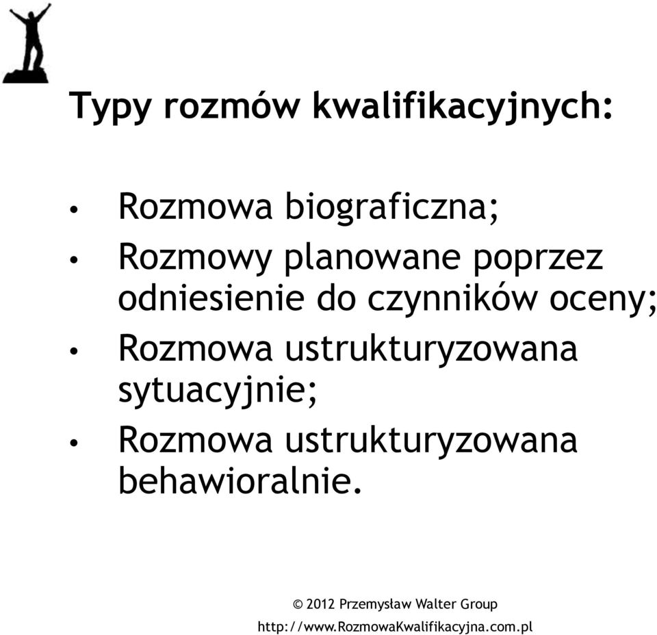 odniesienie do czynników oceny; Rozmowa